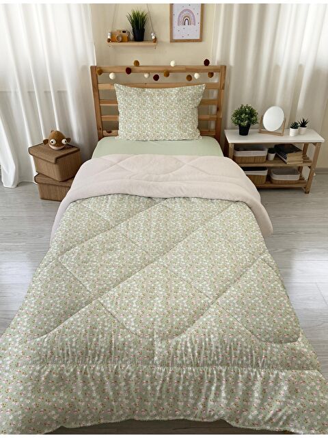 Evmila Tek Kişilik 160x220 cm Welsoft Çift Taraflı Silikon Yorgan Ve Uyku Seti - S000114669-23173