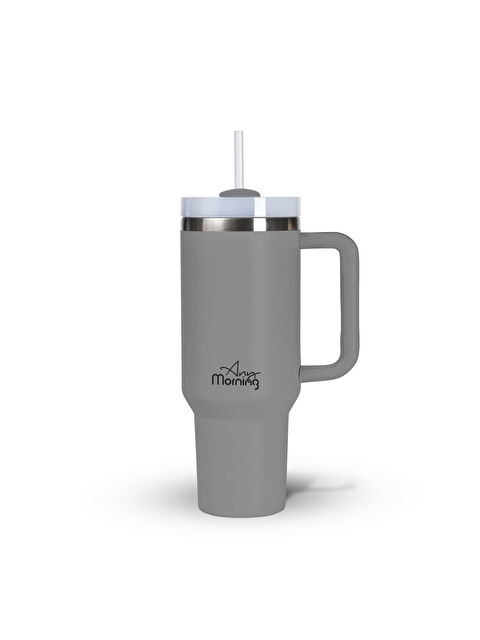 Any Morning Vaha 1200 ml Termos Mug, 3 Kademeli Çevirmeli Kapak, Gri SI2440217 - S000391583-20600