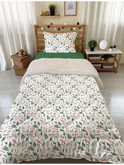 Evmila Tek Kişilik 160x220 cm Welsoft Çift Taraflı Silikon Yorgan Ve Uyku Seti - S000114671-23173