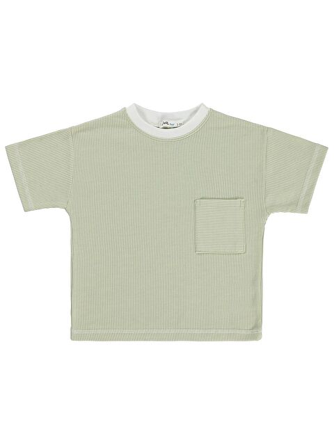 Civil Boys Karyoka Dikişli Cepli 2-5 Yaş Tişört - Yeşil 5-6 Yaş - S000526713-14939