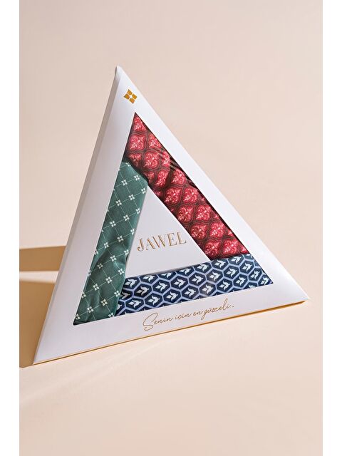 Jawel Kadın Soft Eşarp Paketi ( Bordo-Zümrüt-Lale Lacivert) - S000372266-23173