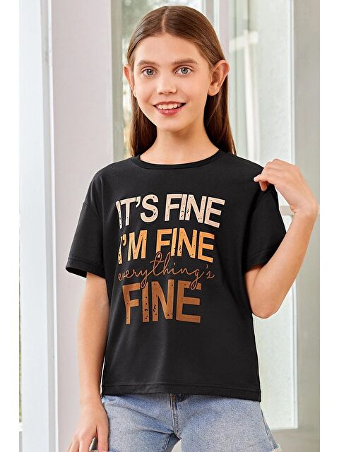 uyguntarz Çocuk Fine Baskılı Pamuklu Tshirt - S000242899-19351