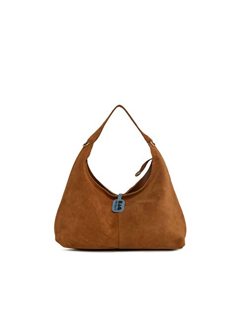Bagmori Hakiki Süet Deri Mini Salaş Omuz Çantası - S000506253-14955