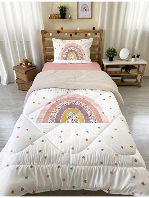 Evmila Tek Kişilik 160x220 cm Welsoft Çift Taraflı Silikon Yorgan Ve Uyku Seti - S000114674-23173