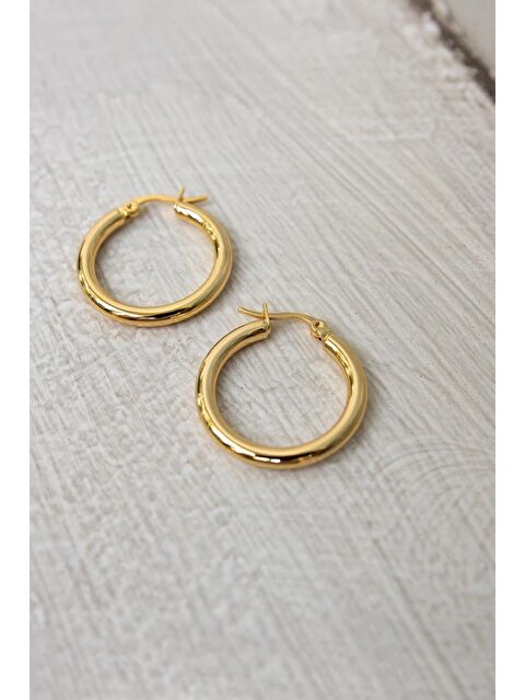 New Obsessions Halka Küpe Altın 3 cm - S000381263-20076