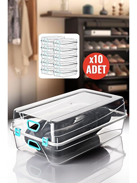 Nandy Home 10'lu Set Erkek Ayakkabı Saklama Kutusu - S000174312-26865