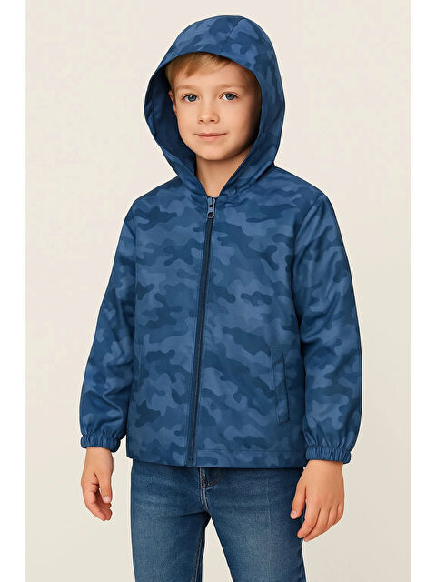 Myhanne Kamuflaj Desen Erkek Çocuk Yağmurluk 3429 - S000446242-23093