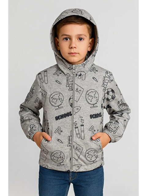 Myhanne School Desen Erkek Çocuk Yağmurluk 3337 - S000446245-20600