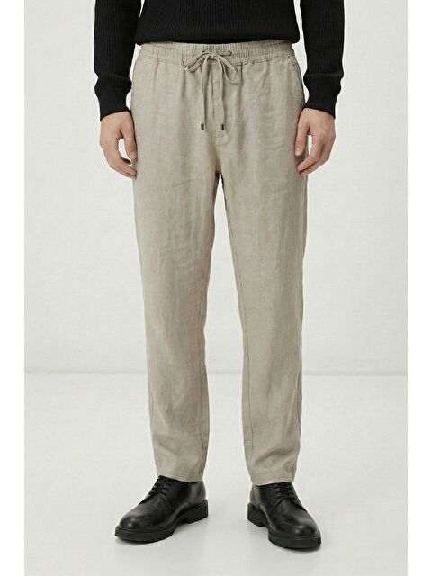 Sabri Özel Giotelli Taş Dokuma Kumaş Normal Bel Standart Boy Erkek Pantolon - S000525637-25636