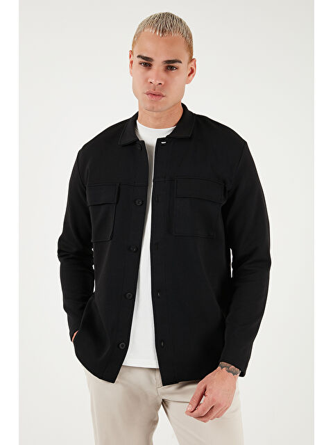 Buratti Pamuklu Regular Fit Klasik Yaka Göğüs Cep Detaylı Gömlek 5901220 - S000465233-19351