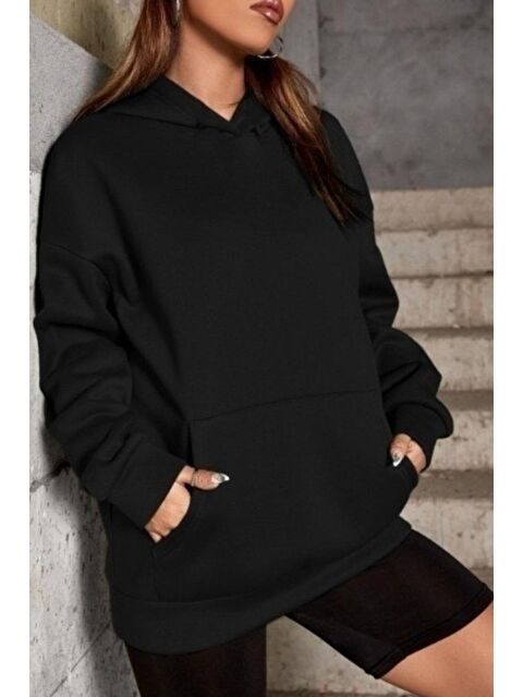 Oksit Stars Sırt Yıldız Baskılı Unisex Sweatshirt - S000128609-19351