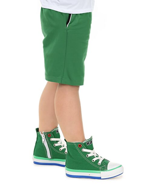 Kiko Kids Tinna Bağcıklı Erkek Bebek Boğazlı Keten Spor Ayakkabı - S000218665-18194