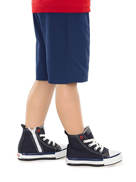 Kiko Kids Tinna Bağcıklı Erkek Bebek Boğazlı Keten Spor Ayakkabı - S000218665-21164