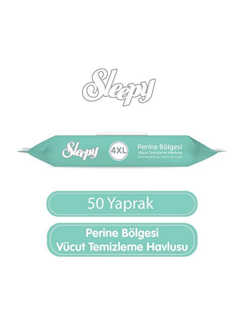 Sleepy Perine Bölgesi Vücut Temizleme Havlusu 50 Yaprak - S000482739-10231
