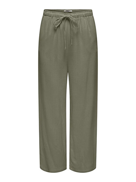 Only Onlsiesta Belden Bağlamalı Cepli Keten Karışımlı Kadın Pantolon 15322263 - S000289696-18547