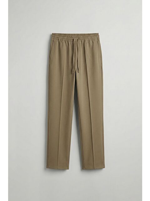 Abluka Online Erkek Beli Lastikli Baggy Pantolon Açık Kahve - S000109382-29705