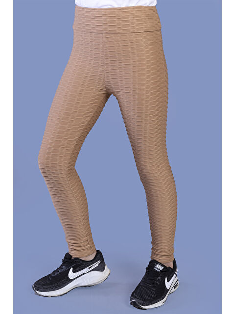 Toontoykids Kız Çocuk Kabartma Detaylı Tayt - S000310799-19413