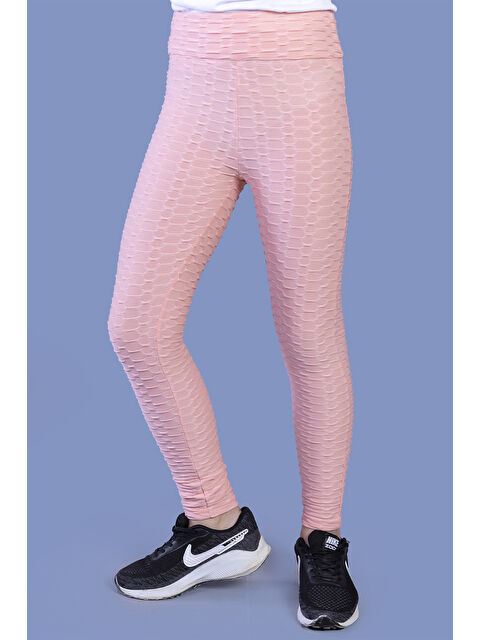 Toontoykids Kız Çocuk Kabartma Detaylı Tayt - S000310799-7152