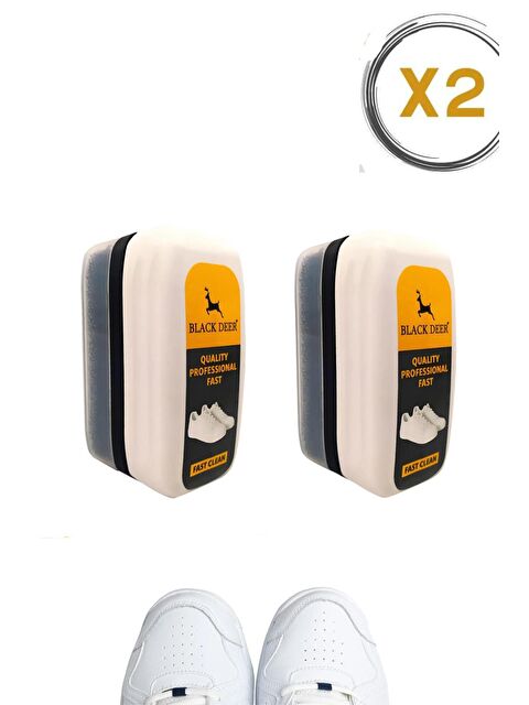 Black Deer 2 Adet Fast Clean Leke ve Kir Ayakkabı Temizleme Süngeri Spor Ayakkabı Temizleme Köpüğü - S000215008-26865