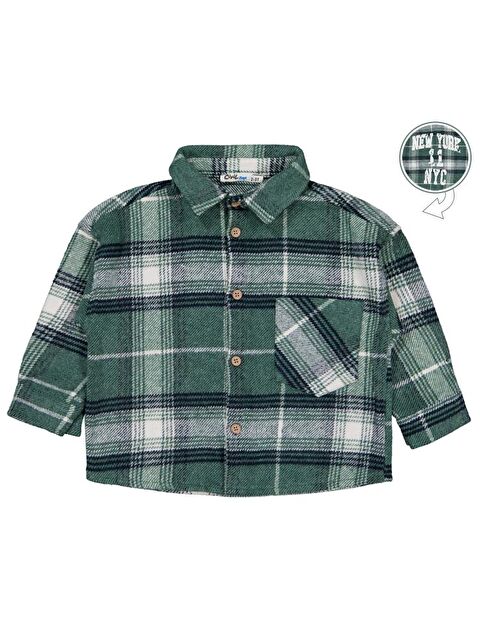 Civil Boys New York Baskılı 2-5 Yaş Gömlek - Yeşil 4-5 Yaş - S000484481-18194