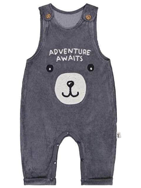 Civil Baby Adventure Awaıts Nakışlı Badili 6-18 Ay Salopet - Gri 12-18 Ay - S000487947-29351
