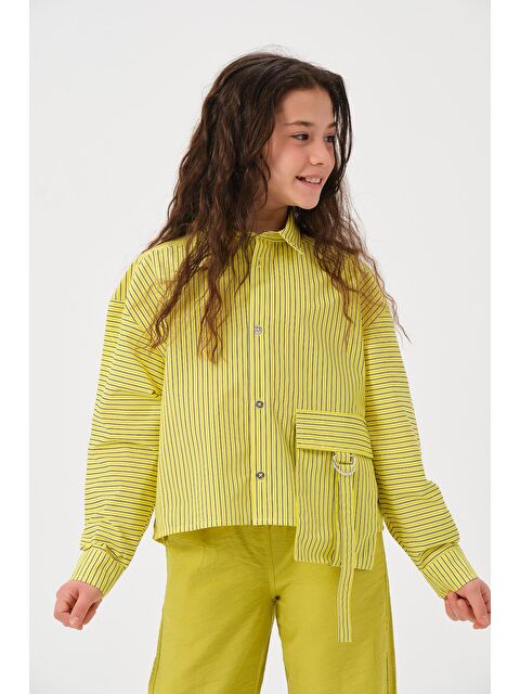 JAZZİEE Genç Kız Çocuk Cepli Gömlek - S000315655-18194