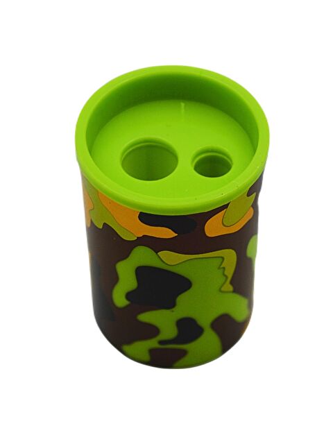 Puti Çift Bıçaklı Hazneli Kamuflaj Kalemtıraş (DMS-064) - S000378080-18194