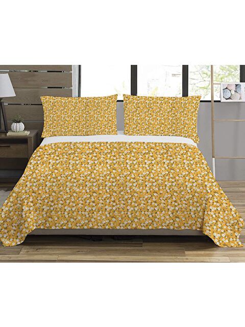 Evmila Çiçek Desen Çift Kişilik Baskılı Pike (200x220 Cm) - S000213162-23173