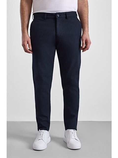 Süvari Lacivert Slim Casual Pantolon