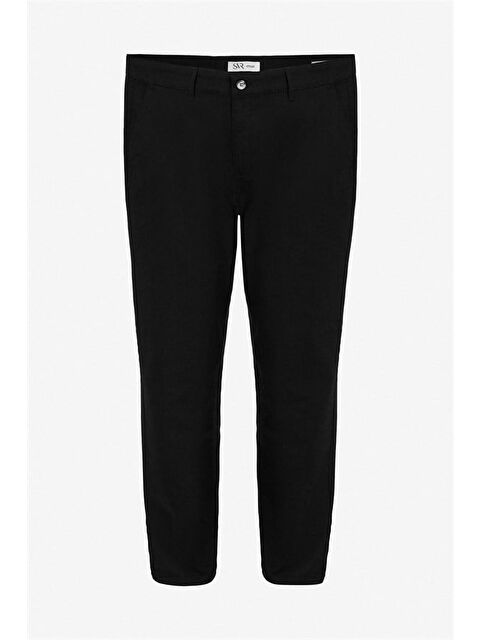 Süvari Siyah Regular Casual Pantolon