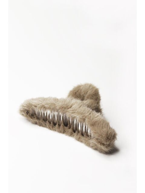 New Obsessions Kürklü Soft Peluş Büyük Mandal Toka - S000123524-24085