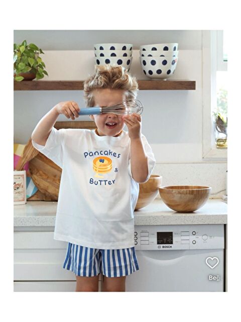 Monila Unisex Çocuk Pamuklu Baskılı Bisiklet Yaka Kısa Kollu T-Shirt - S000514716-19965