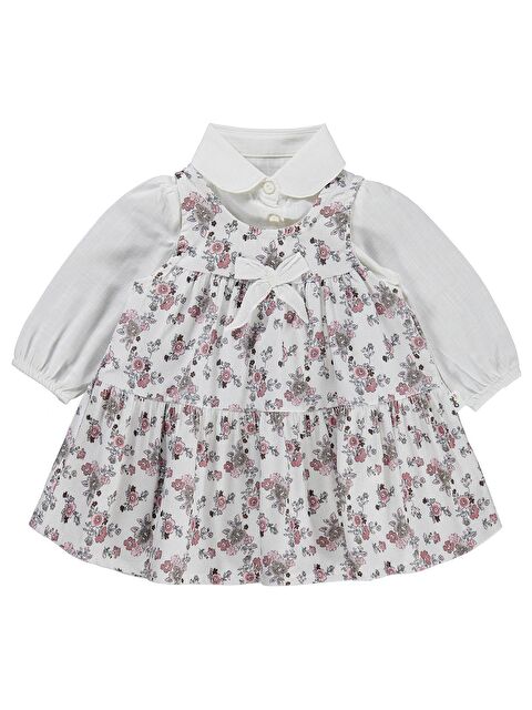 Civil Baby Fiyonklu 6-18 Ay Elbise - Ekru 18-24 Ay - S000526718-19965