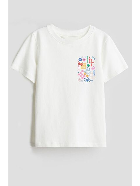 Monila Unisex Çocuk Yazı Baskılı Pamuklu T-Shirt - S000514717-19965