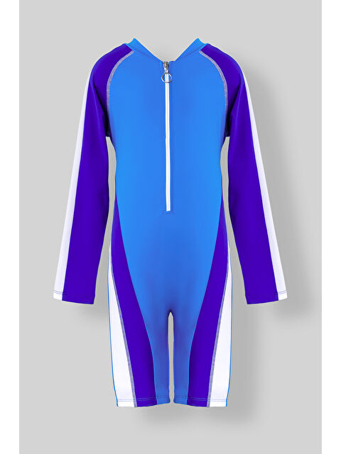 Neopy UV Korumalı Uzun Kollu Çocuk Tulum 5276 Mavi01