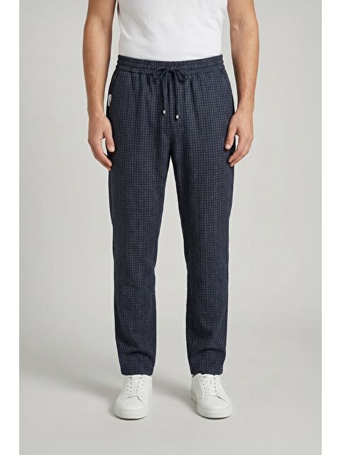 Sabri Özel Giotelli Erkek Yün Klasik Siyah Günlük Pantolon