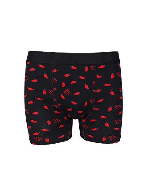 Koza İç Giyim Erkek Tekli Desenli Pamuklu Boxer - S000325585-37434