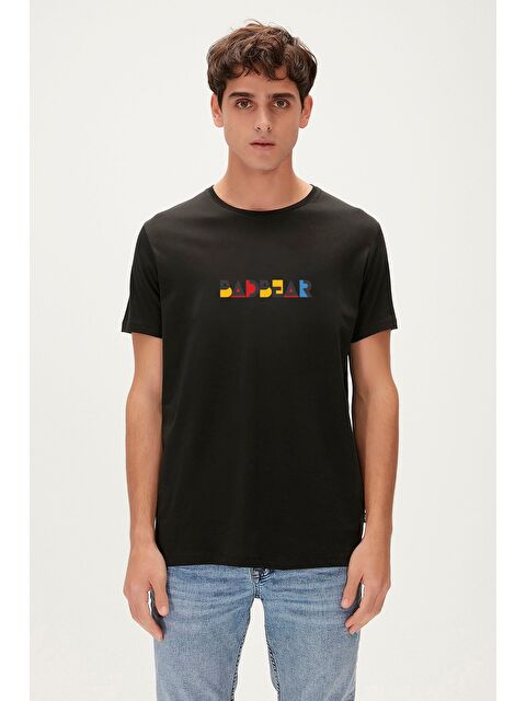 Bad Bear Retro Colors Siyah Erkek Baskılı Tişört