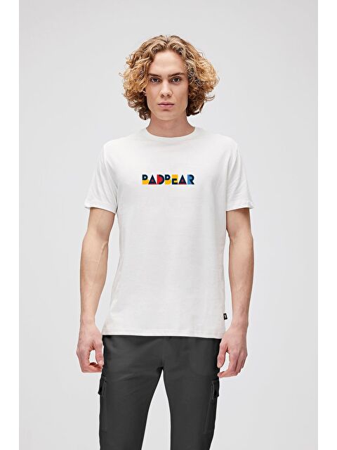 Bad Bear Retro Colors Beyaz Erkek Baskılı Tişört