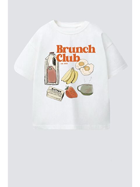 Monila Unisex Çocuk Baskılı Pamuklu Bisiklet Yaka T-Shirt - S000514679-19965