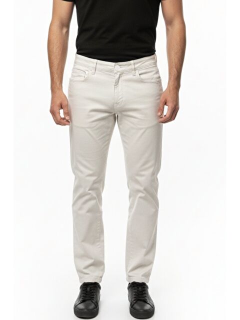Sabri Özel Erkek Klasik Taş Rengi Günlük Pantolon