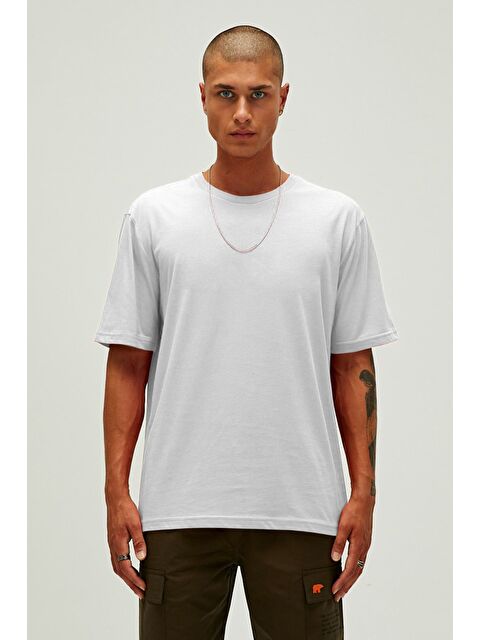 Bad Bear Routıne Beyaz Basic Erkek Tişört