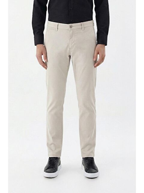Sabri Özel Giotelli Taş Regular Fit Pamuklu Elastanlı Erkek Chino Pantolon - S000525660-25636