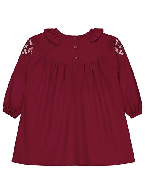Civil Girls Yakası Nakışlı 2-5 Yaş Elbise - Kırmızı 2-3 Yaş - S000487949-20045