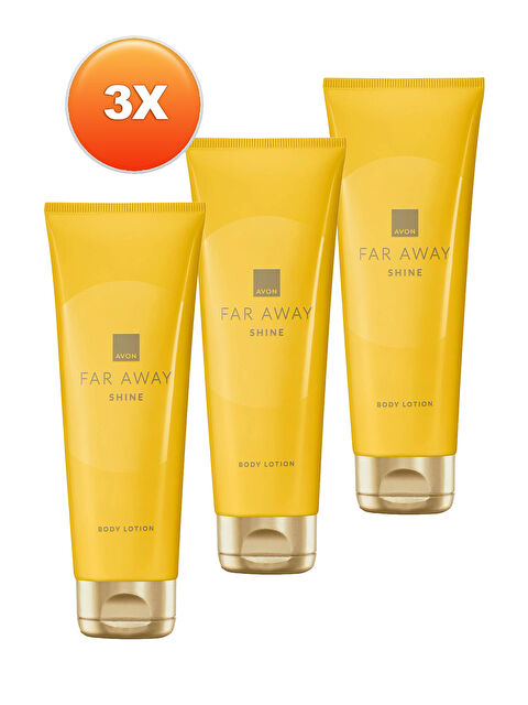 AVON Far Away Shine Vücut Losyonu 125 Ml. Üçlü Set - S000285520-10231