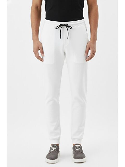 Sabri Özel Giotelli Ekru Regular Fit Pamuk Karışımlı Örme Jogger Pantolon - S000525665-19965