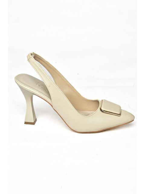 Fox Shoes P2501482 Bej Kadın Topuklu Ayakkabı - S000042989-19928