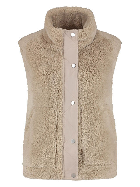 Only Onlbari Regular Fit Dik Yaka Cepli Pelüş Yelek 15358902 - S000484830-19928