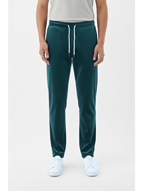 Sabri Özel Giotelli Yeşil Regular Fit Pamuk Karışımlı Jogger Erkek Eşofman Altı - S000525678-18194