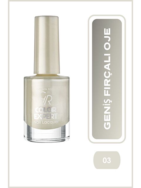 GOLDEN ROSE Color Expert Nail Lacquer No: 03 White - Geniş Fırçalı Oje - S000382530-20063